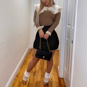 Zara bib collar shirt